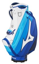 New Mizuno Golf Tour Staff Mid Bag White/Blue
