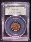 🔑1931-S 1C PCGS MS65RD Lincoln Wheat Cent Red - Gen 3.1 OGH Key Date