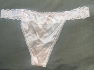 Bikini perizoma perizoma vintage stringato seconda pelle pizzo stile sissy mutandine