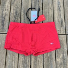 Diesel men red BMBR-Hero D logo swim trunk swimwear size M L
