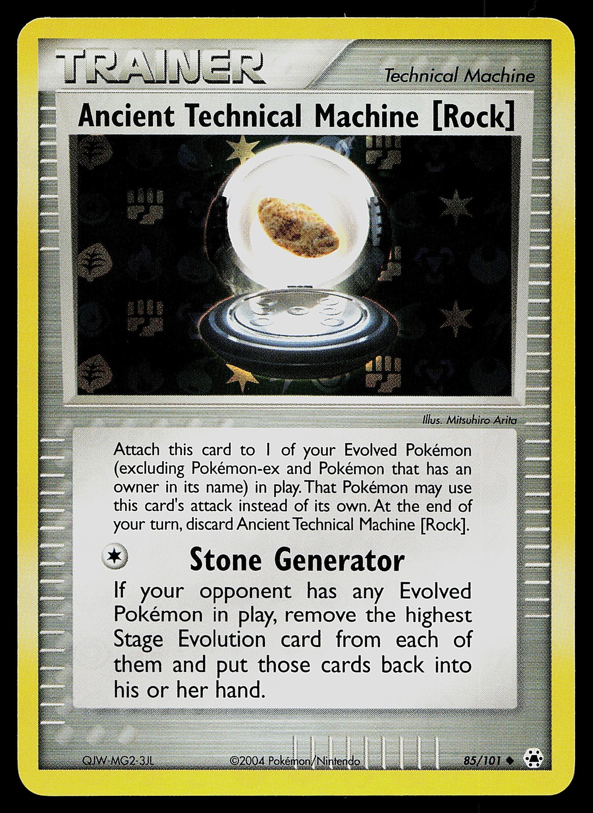 Pokemon Card - Ancient Technical Machine [Rock] Hidden Legends 85/101 Holo