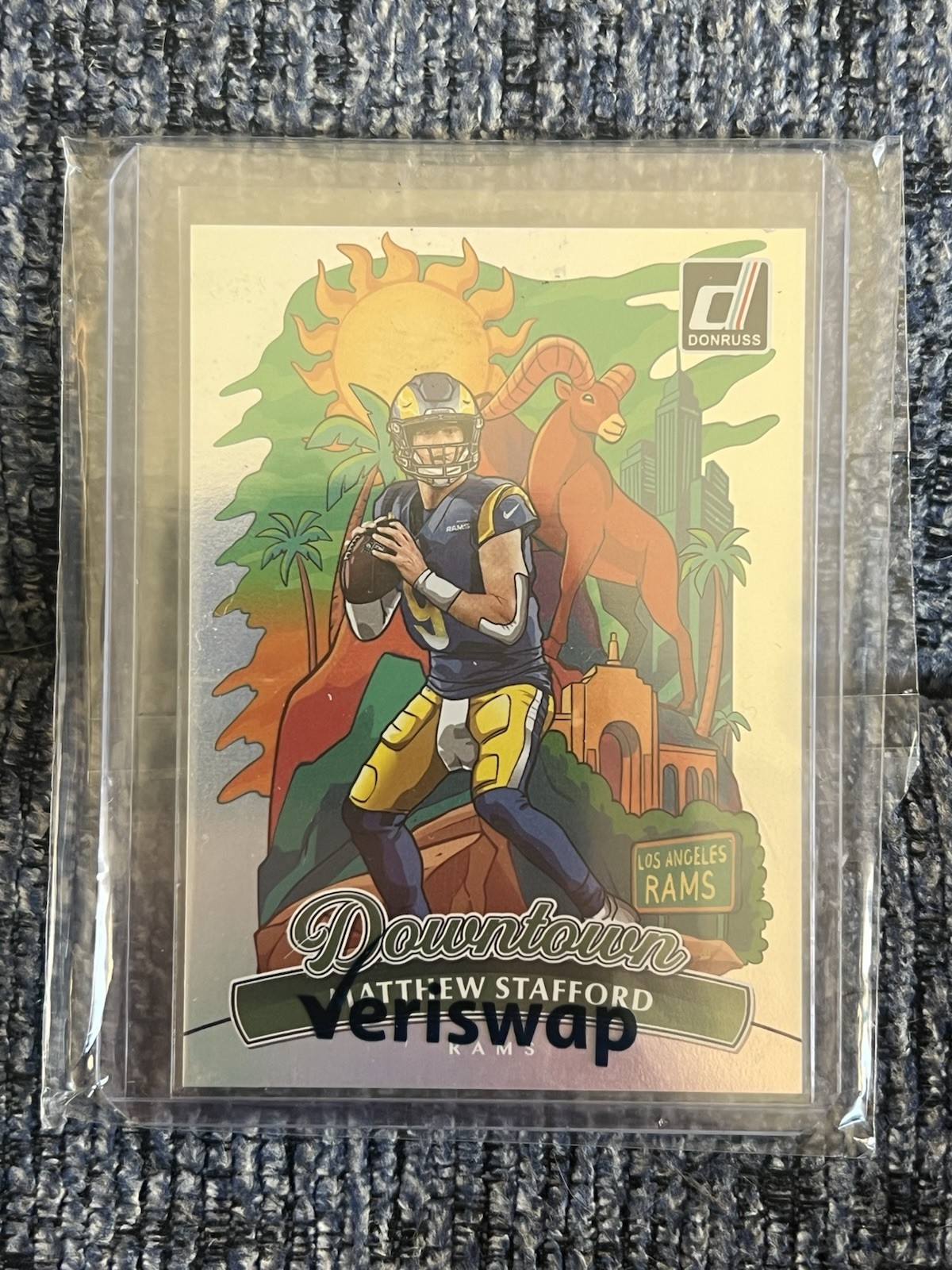 2025 Panini Donruss Matthew Stafford DOWNTOWN #6 Los Angeles Rams Case Hit