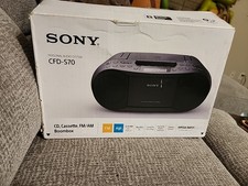 Sony CFD-S70 CD Cassette FM/AM Personal Audio System Boombox New In Open Box