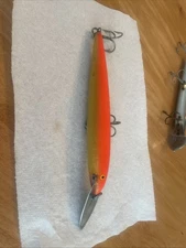 Lot Of 2 Large Jerk Baits, 9”Rapala CD 18 Sinking, 7.5” Cisco Kid Slash Bait
