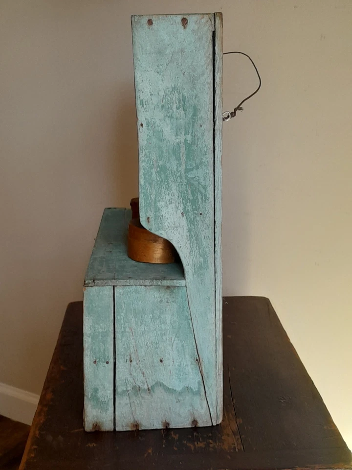 ARMARIO RETROCESO ANTIGUO HECHO A MANO PARA NIÑOS DEL SIGLO 19~HALLAZGO DE GRANJA~AAFA~PINTURA ANTIGUA Foto 2 de 4