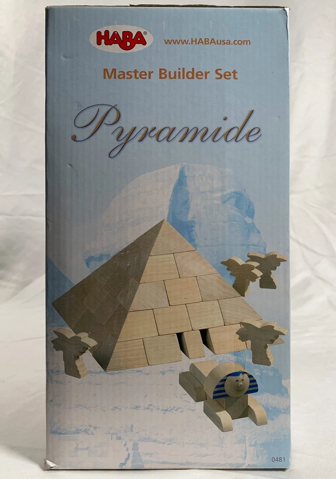 HABA - RARE Master Builder Set Pyramid Wooden Block 0481 - COMPLETE & EXCELLENT! - Image 2 of 4