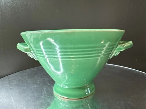 Vintage Green Harlequin Fiestaware Sugar Bowl - No Lid