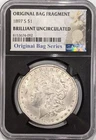 1897 S Morgan Silver Dollar NGC BU Original Bag Series Relic Label 4092