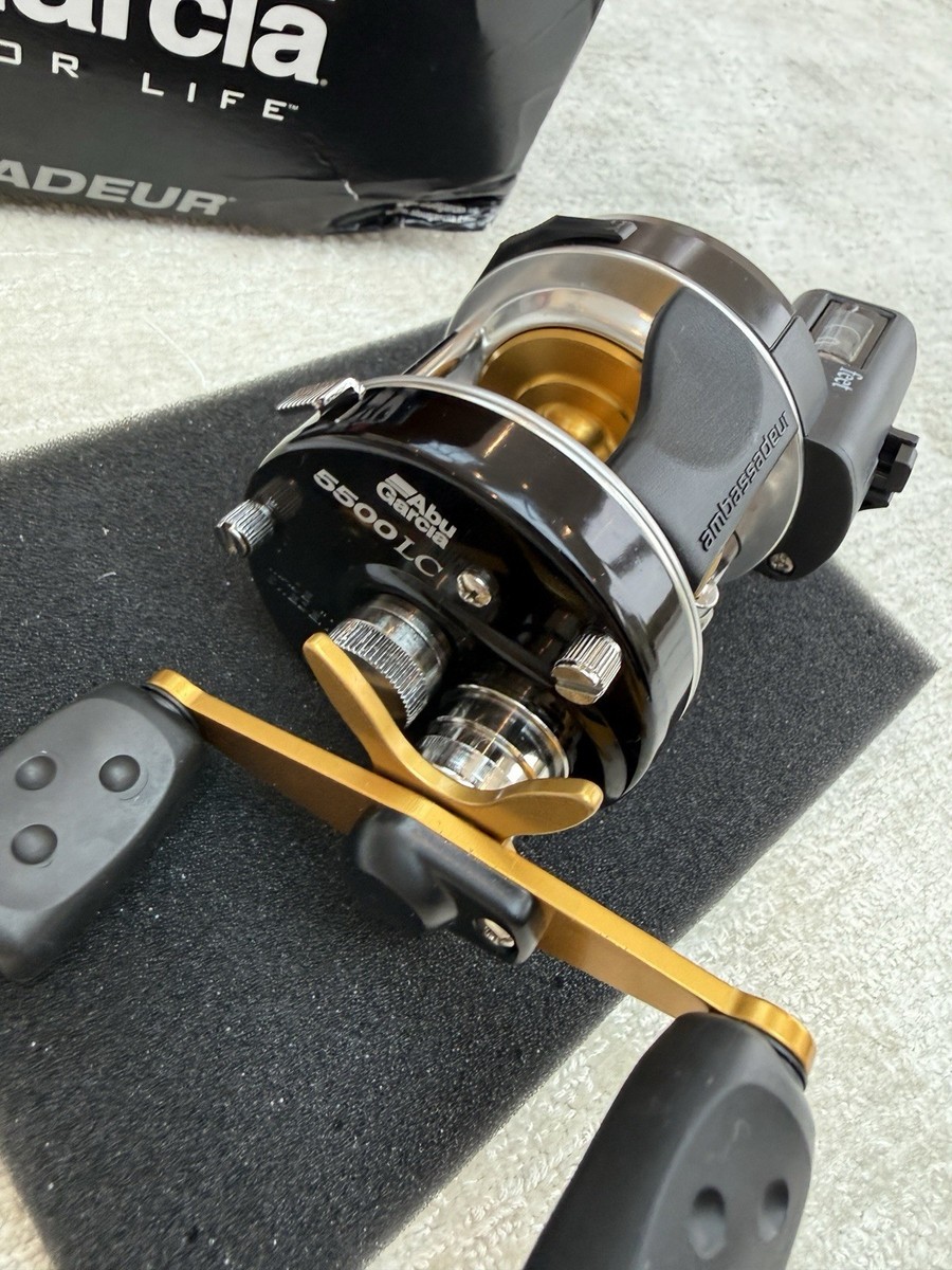 abu garcia 5500lc ambassadeur line counter reel AMBS-6500LC S The addition of a bent handle and drag star translates into a more ergonomic feel for all day comfort Fishing Reel Abu Garcia Classic