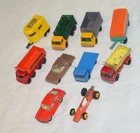 Vintage Lesney Matchbox Lot Stake Cattle Truck VW 1600 Ford Cortina Hoveringham