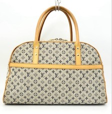 LOUIS VUITTON M92003 Monogram Mini Marie Handbag Boston Bag Blue A-260312-21