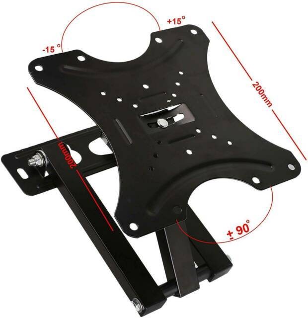 Tilt TV Wall Bracket Mount Slim Swivel Plasma LCD LED For 14 23 26 32 37 40 42TV