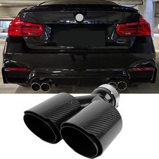 For 3 Series F30 F80 M3 Carbon Fiber 3" In 4" Out Tailpipe Muffler Exhaust Tip