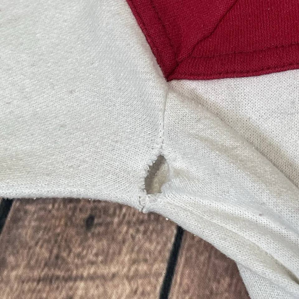 Vintage 1980s Florida State Seminoles FSU Sweater Striped Sweatshirt Size Large - Image 4 of 4