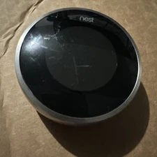 Google Nest 02A Black/Silver 2nd Gen Programable Learning Thermostat-UNTESTED(2)