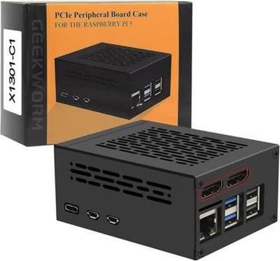 X1301 C1 Metallgehäuse für Raspberry Pi 5 und X1301 HDMI zu CSI 2 robust