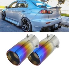 2xFor Mitsubishi Eclipse Cross Exhaust Pipe Tip Rear Tail Throat Muffler