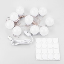Hollywood Style LED Vanity Mirror Lights Kit with 10 Dimmable Light Bulbs A