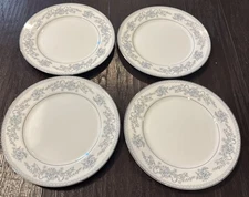 Mikasa Fine China Dresden Rose Round Dinner Plates Plate Set Of 4 Japan 10.5”
