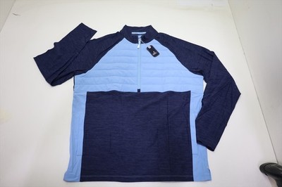 Johnnie-O Golf Salter_SMS Pullover Mens Size Medium Navy 1053E 01269701 New