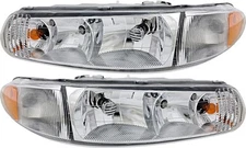 For 1997-2005 Buick LeSabre Headlight Halogen Set Driver and Passenger Side