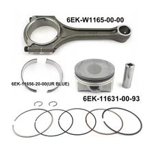 6EK-11631 + 6EK-W1165 Piston Kit STD and Connecting Rod Assy for Yamaha F115 115