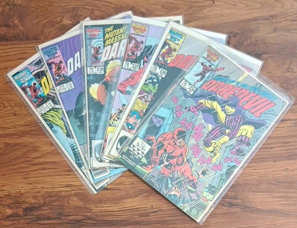 Daredevil #234,236-240 Marvel Nocenti Romita Jr Run Lot 1986 Warrior Women