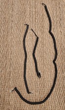 Lot of 3 Vintage Black Telephone handset cords preowned untested