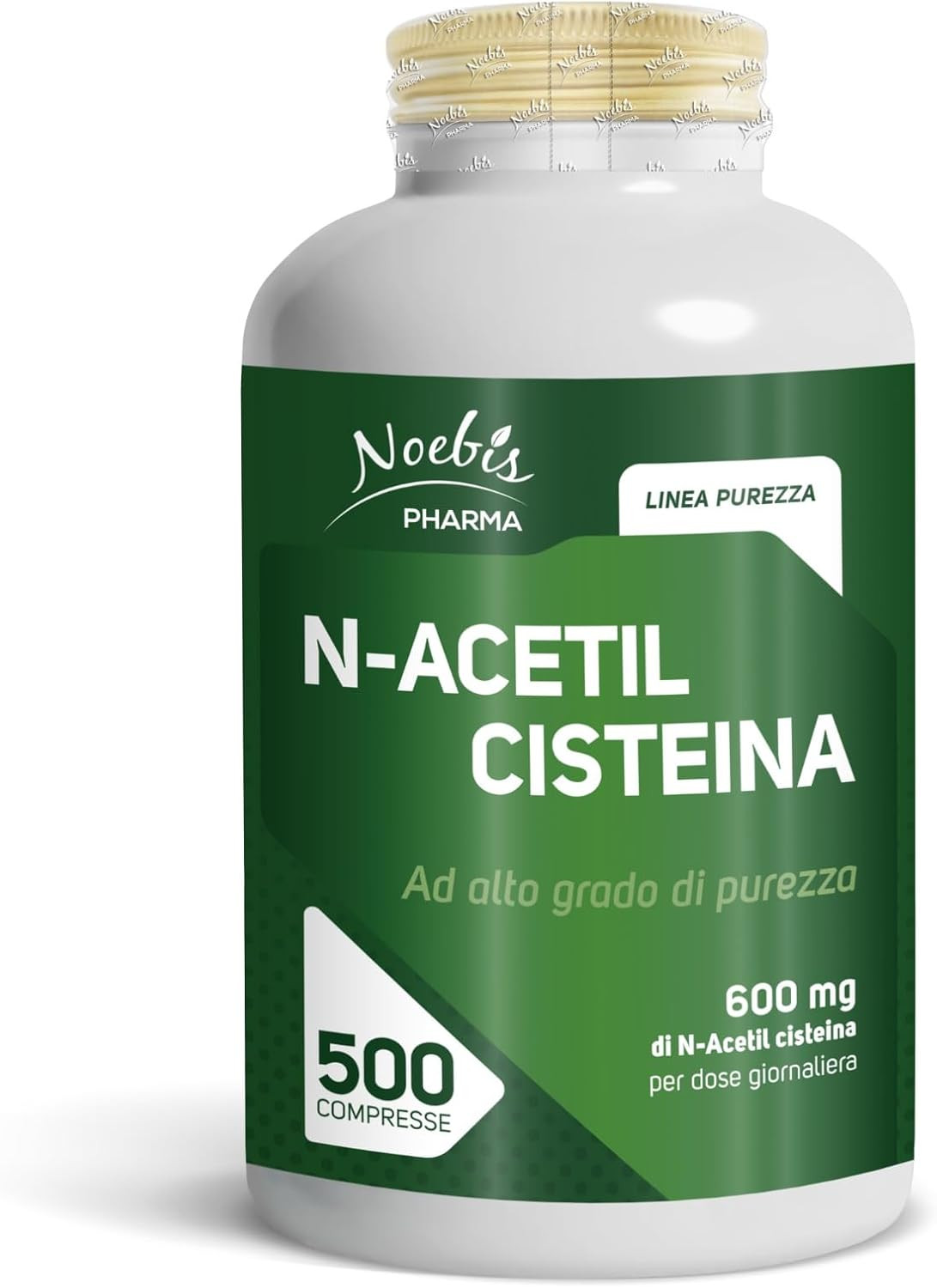 N-Acetil Cisteina 600 Mg  – NAC Ad Alto Grado Di Purezza – 500 Compresse – Aceti