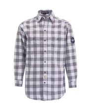 BOCOMAL FR Flame Resistant Plaid Shirt NFPA2112/CAT2 7.5oz Welding Workwear