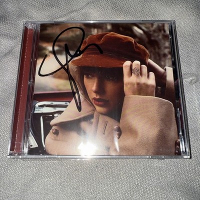 Taylor Swift RED Taylor's Version CD Signed BRAND NEW- SMUDGED