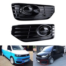 Schwarz Nebelscheinwerfer Abdeckungen Gitter Für VW Transporter T5 T5.1 2010-15