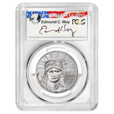 2014 $100 American Platinum Eagle 1 oz PCGS MS70 FS Moy Label 2694.54 per troy oz
