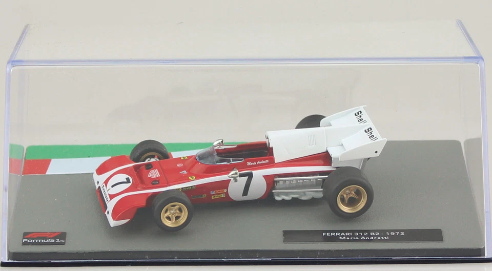 Ferrari 312 B2 Mario Andretti 1972 #7 Formel 1 1:43 Atlas Modellauto  - Bild 3 von 3
