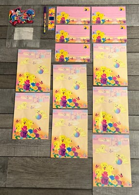 #ad Vintage Lisa Frank Stationary Puppy Dogs Sandcastle Pen Stamp Set $24.74
