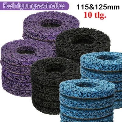 MARKENLOS 2/5/10x CSD Scheibe Lila CBS Grob-Reinigungsscheibe 115/125mm Winkelschleifer