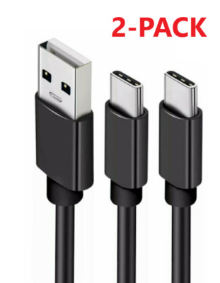 2 Pack OEM USB C Cable Type C Fast Charger For Samsung Galaxy S8 S9 S10 Plus 
