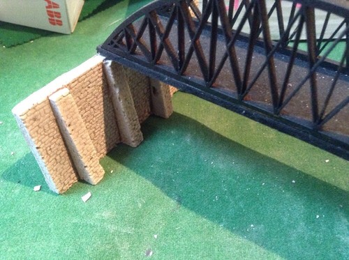 N scale, N gauge Brick Style Bridge Abutments twin track -Brick Style, DBG2 - Picture 6 of 9
