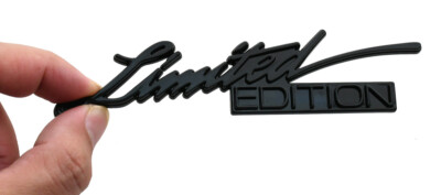 1Pc New Limited Edition Emblem 3D Badge Sticker Decal Vehicle Truck Black Shiny