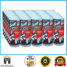 Shop Towels Standard Roll 9.4 x 11 Blue , 55 Sheets per Roll, 30 Rolls