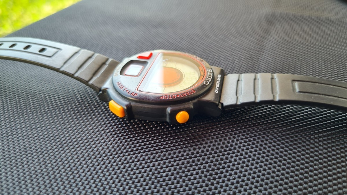 1989's SEIKO S240-400C SPORTS PULSE 腕時計 Ultra Rare 1980s Men's Watch Seiko PULSE METER S240 400C