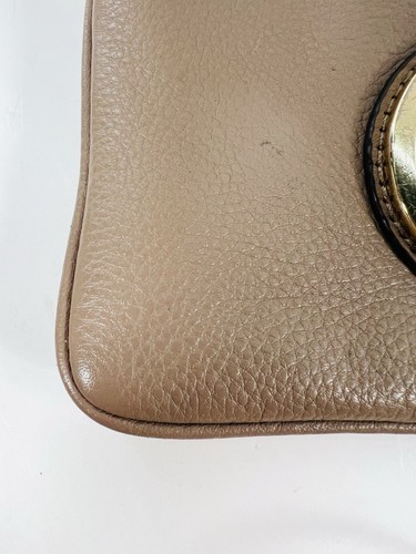 Vintage Michael Kors Fulton Leather Wristlet, Beige/Gold - Picture 13 of 16