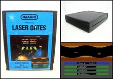 ATARI 2600 Video Game Cartridge - Laser Gates (Imagic 1983)