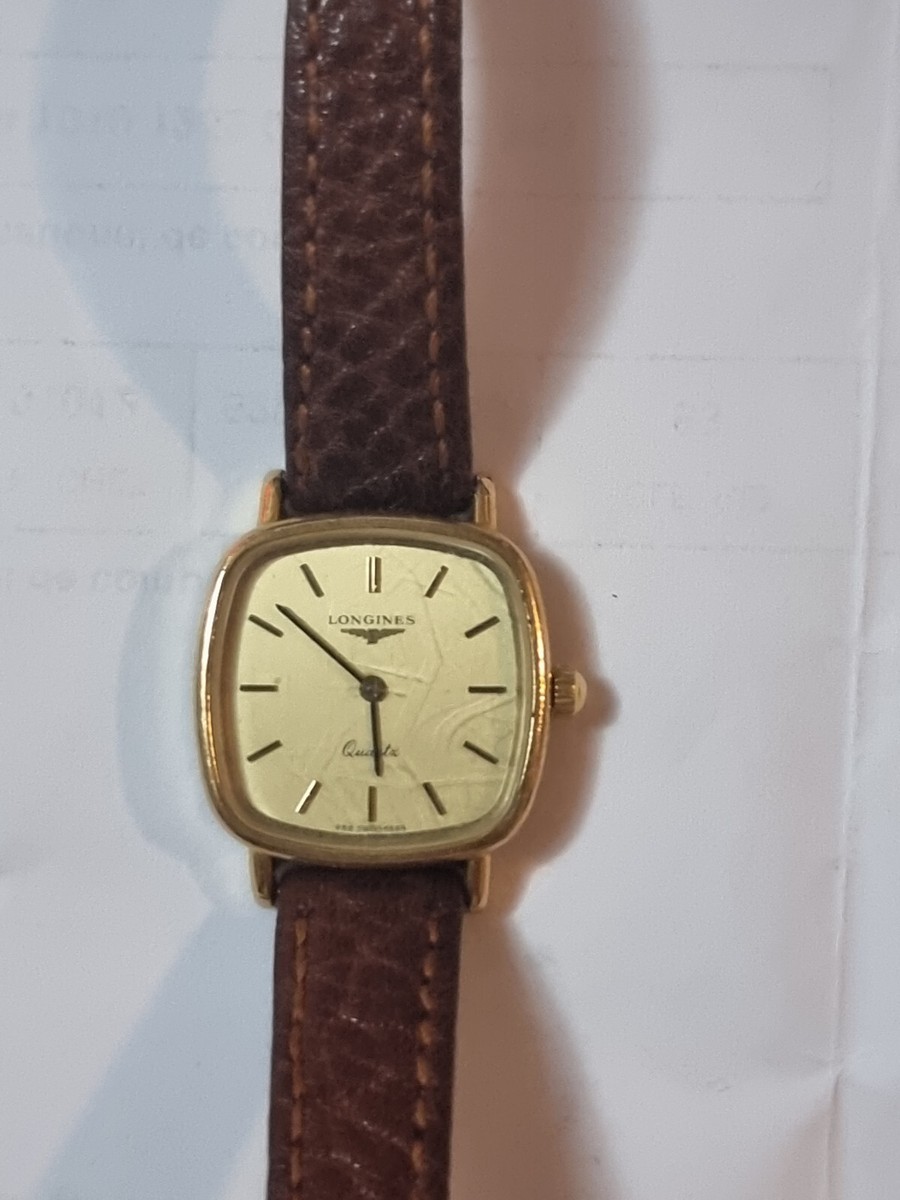 Montre vintage LONGINES QUARTZ pour femme annees 70 Plaqué or 22/24  mm