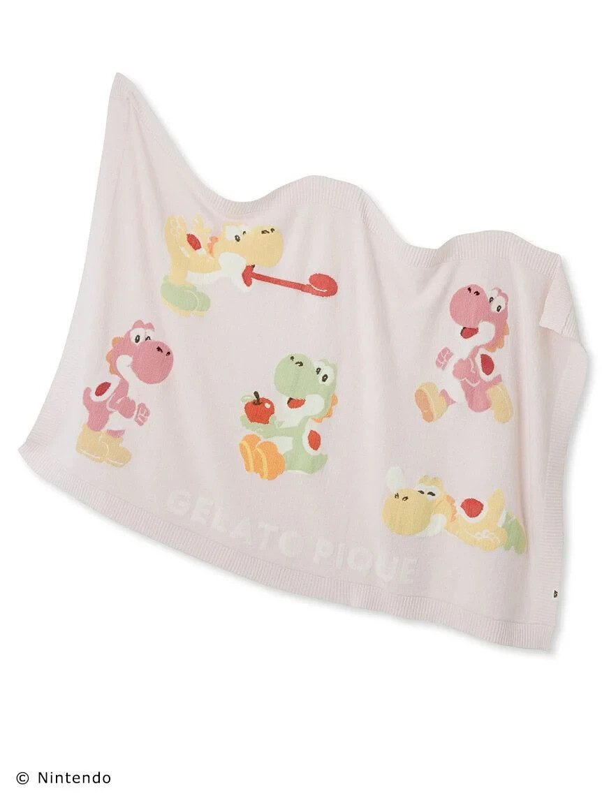 GELATO PIQUE ヨッシー gelato pique × Super Mario Yoshi Blanket Pink Japan New | eBay