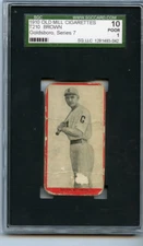 1910 T210 Curley Brown Goldsboro Giants Old Mill 🚀😳💥 SGC Graded 1