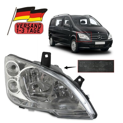 Frontscheinwer Scheinwerfer Rechts Für Mercedes Vito W639 (10-15) Mit Stellmotor