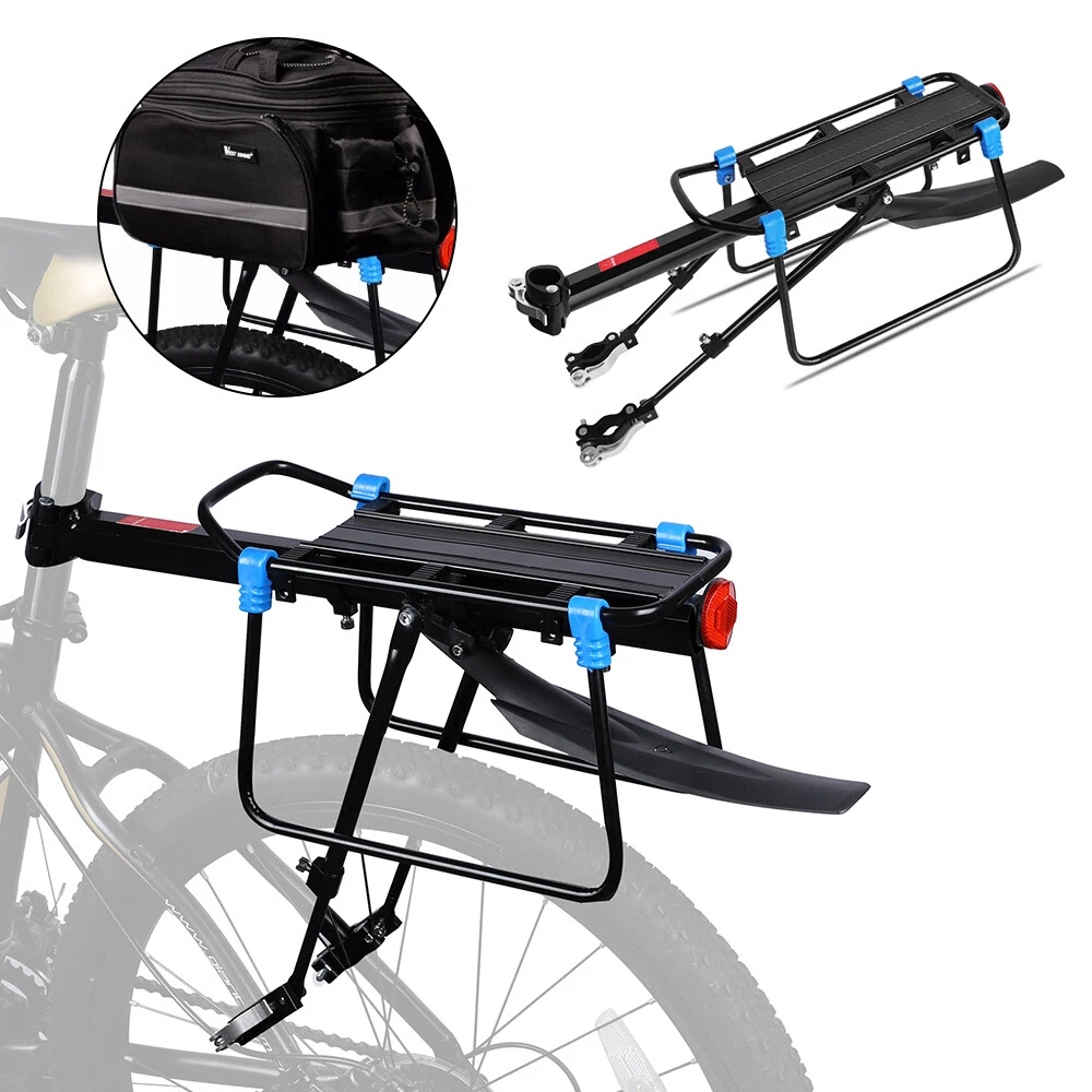Cycling Bike Rear Rack Carrier with Mudguard Bicycle Pannier Rack Cargo Shelf