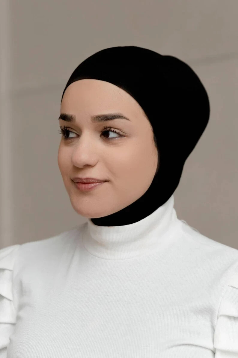 Under Scarf Hijab Plain Ninja Cap Bonnet Islamic Abaya Neck Cover Muslim Women E - Foto 3