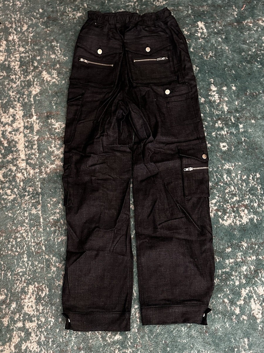 【COLOR iN ID】Deer Cargo Zipper Denim EB Denim Cargo Pants in Dark Denim Size Medium | eBay